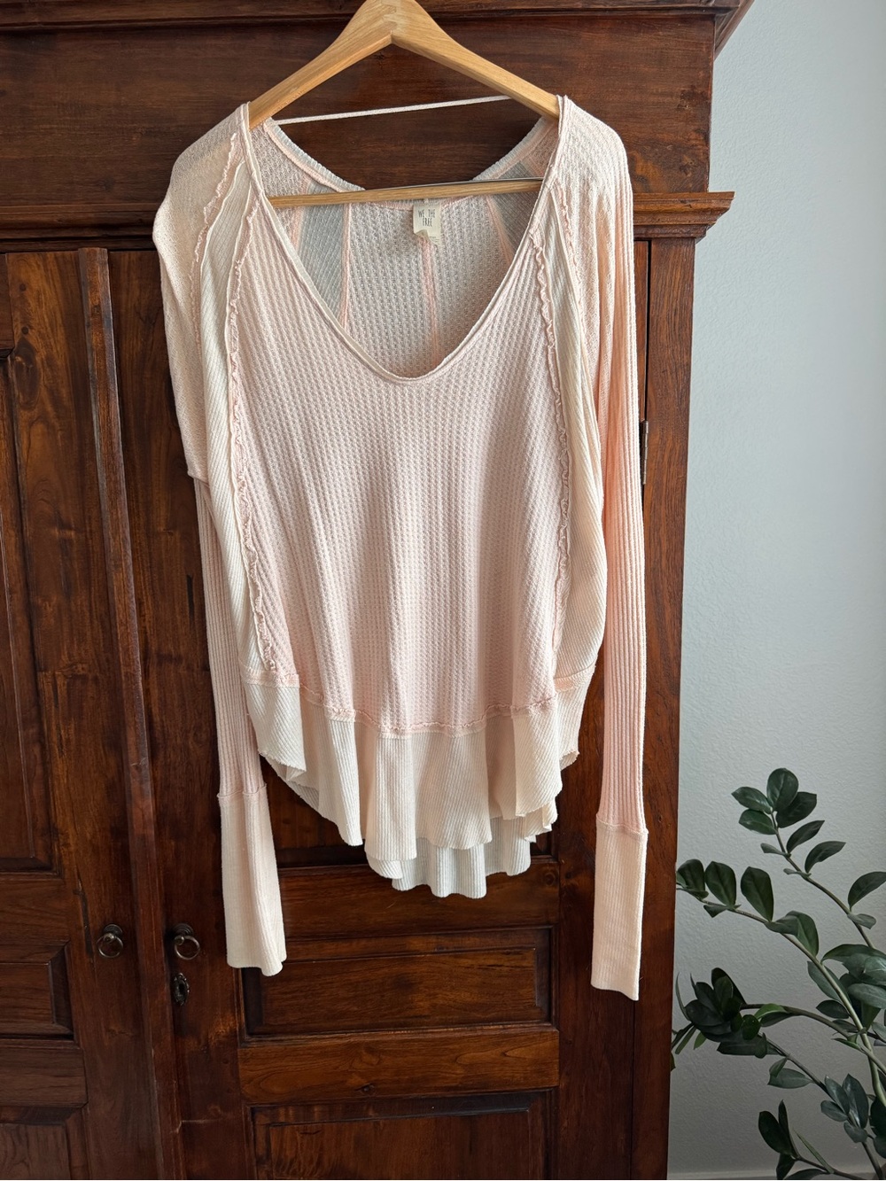 Free People We The Free Catalina V-Neck Thermal Top